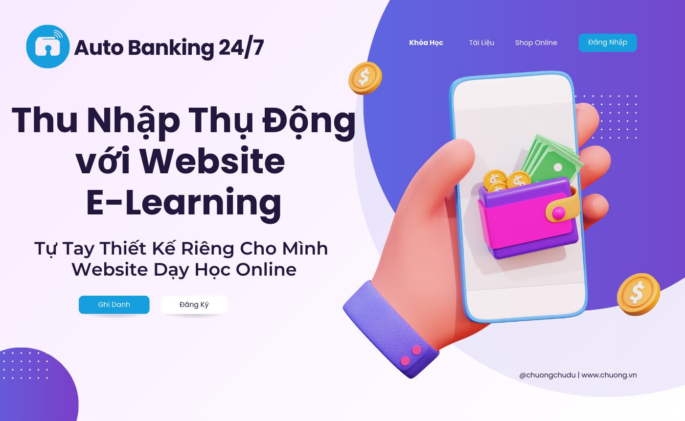 THIẾT KẾ WEBSITE E-LEARNING